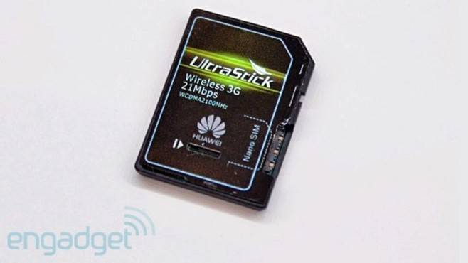 Huawei UltraStick: UMTS-Modem für SD-Speicherkartenslot